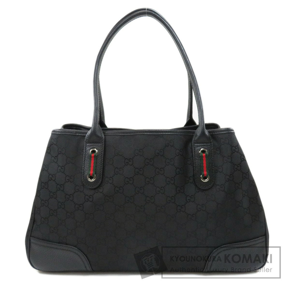 Gucci GG Princy Tote Shoulder Bag black canvas